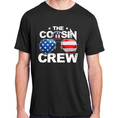 Cousin Crew 4th Of July Us American Flag Family Matching Usa Great Gift Adult ChromaSoft Performance T-Shirt