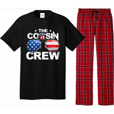 Cousin Crew 4th Of July Us American Flag Family Matching Usa Great Gift Pajama Set