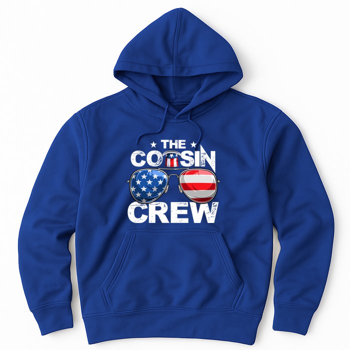 Cousin Crew 4th Of July Us American Flag Family Matching Usa Great Gift Hoodie