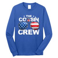 Cousin Crew 4th Of July Us American Flag Family Matching Usa Great Gift Long Sleeve Shirt