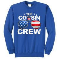 Cousin Crew 4th Of July Us American Flag Family Matching Usa Great Gift Sweatshirt