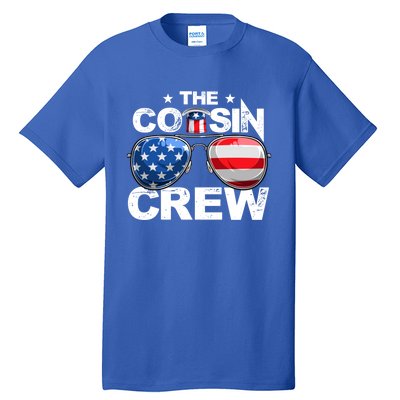 Cousin Crew 4th Of July Us American Flag Family Matching Usa Great Gift Tall T-Shirt