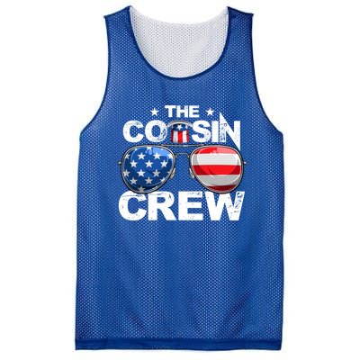 Cousin Crew 4th Of July Us American Flag Family Matching Usa Great Gift Mesh Reversible Basketball Jersey Tank