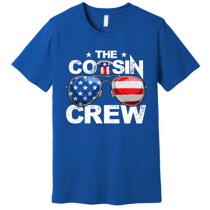 Cousin Crew 4th Of July Us American Flag Family Matching Usa Great Gift Premium T-Shirt