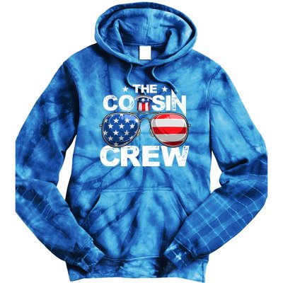 Cousin Crew 4th Of July Us American Flag Family Matching Usa Great Gift Tie Dye Hoodie