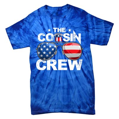 Cousin Crew 4th Of July Us American Flag Family Matching Usa Great Gift Tie-Dye T-Shirt