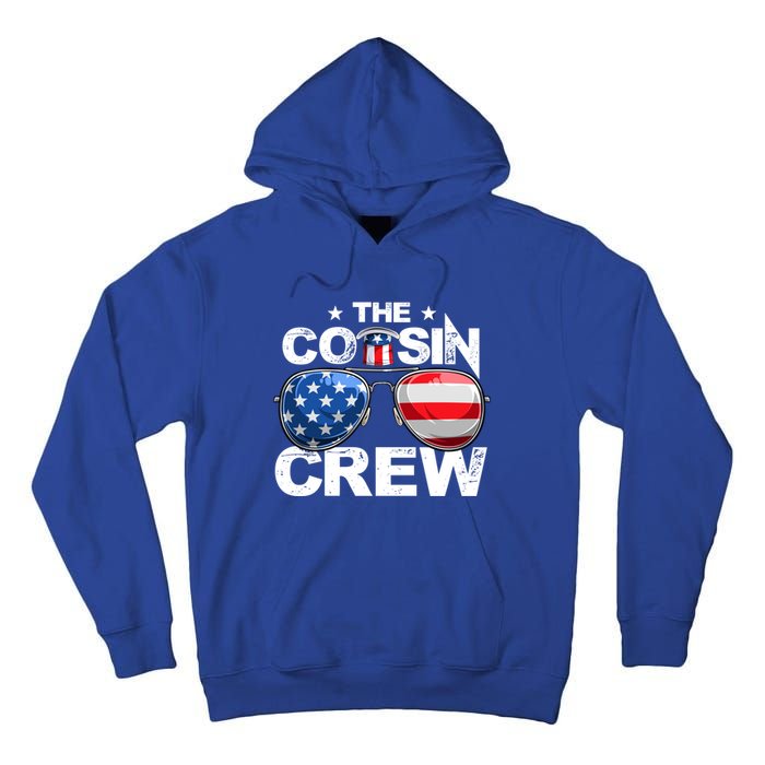 Cousin Crew 4th Of July Us American Flag Family Matching Usa Great Gift Tall Hoodie