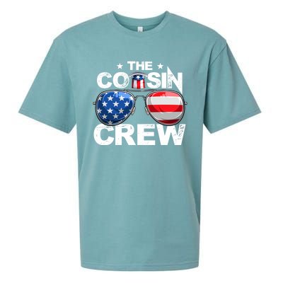 Cousin Crew 4th Of July Us American Flag Family Matching Usa Great Gift Sueded Cloud Jersey T-Shirt