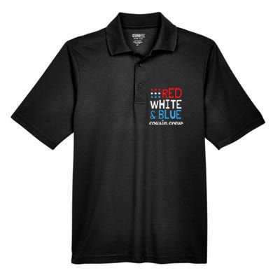 Cousin Crew 4th Fourth of July Patriotic Family Matching Men's Origin Performance Pique Polo