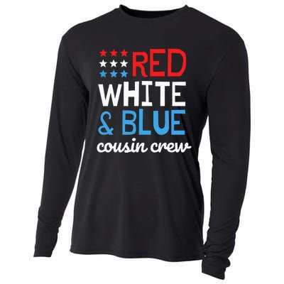 Cousin Crew 4th Fourth of July Patriotic Family Matching Cooling Performance Long Sleeve Crew