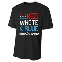 Cousin Crew 4th Fourth of July Patriotic Family Matching Performance Sprint T-Shirt