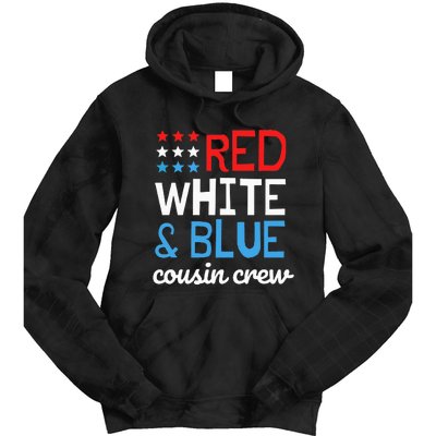 Cousin Crew 4th Fourth of July Patriotic Family Matching Tie Dye Hoodie