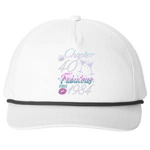 Cute Chapter 40th Birthday Fabulous Since 1984 Snapback Five-Panel Rope Hat