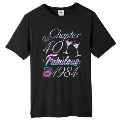 Cute Chapter 40th Birthday Fabulous Since 1984 Tall Fusion ChromaSoft Performance T-Shirt