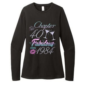 Cute Chapter 40th Birthday Fabulous Since 1984 Womens CVC Long Sleeve Shirt