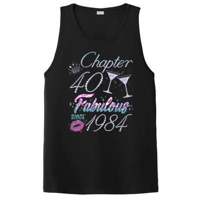 Cute Chapter 40th Birthday Fabulous Since 1984 PosiCharge Competitor Tank