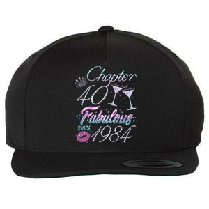 Cute Chapter 40th Birthday Fabulous Since 1984 Wool Snapback Cap