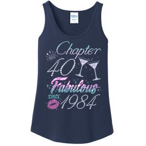 Cute Chapter 40th Birthday Fabulous Since 1984 Ladies Essential Tank