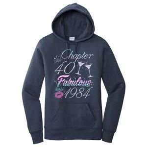 Cute Chapter 40th Birthday Fabulous Since 1984 Women's Pullover Hoodie