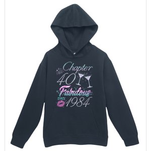 Cute Chapter 40th Birthday Fabulous Since 1984 Urban Pullover Hoodie