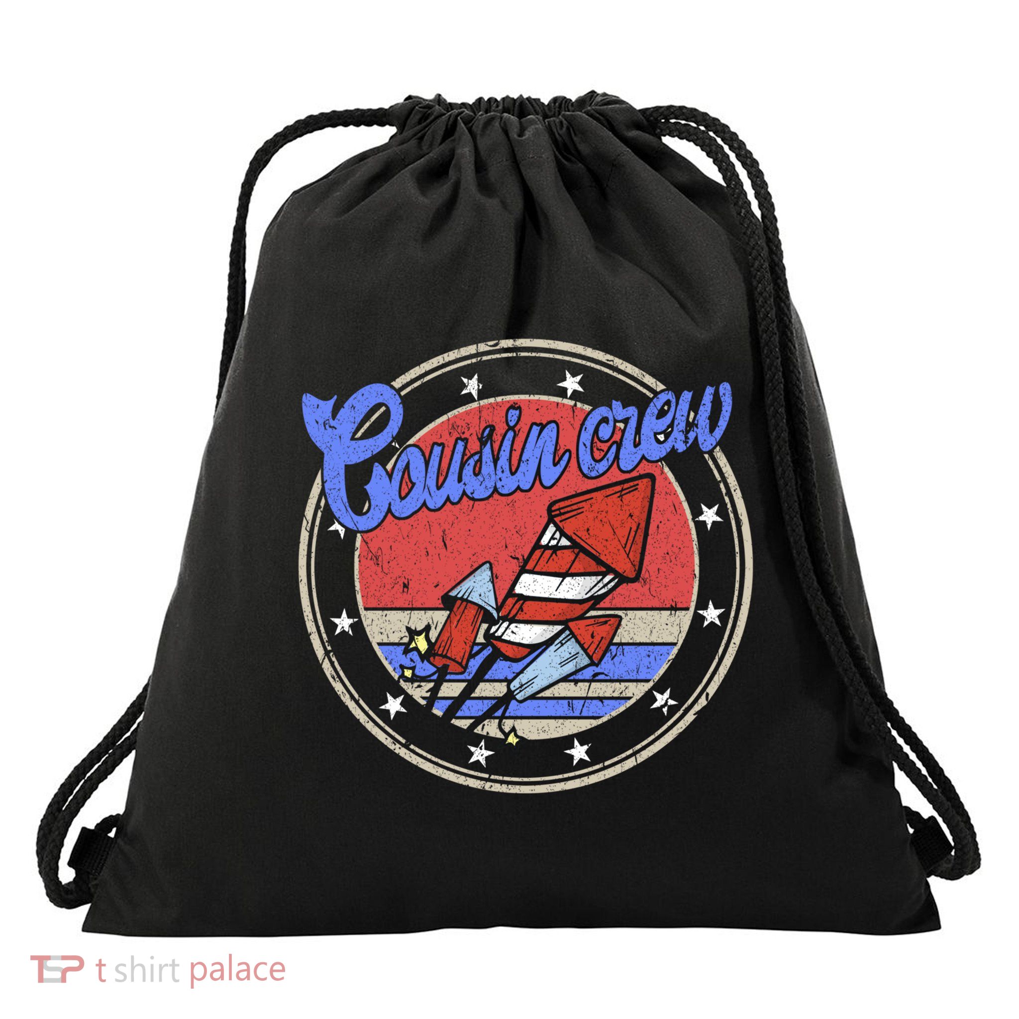 Cousin Crew 4th Of July Fireworks Director Gift Drawstring Bag