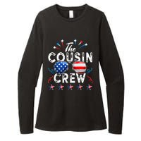 Cousin Crew 4th of July Patriotic American Family Matching Womens CVC Long Sleeve Shirt