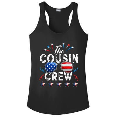 Cousin Crew 4th of July Patriotic American Family Matching Ladies PosiCharge Competitor Racerback Tank