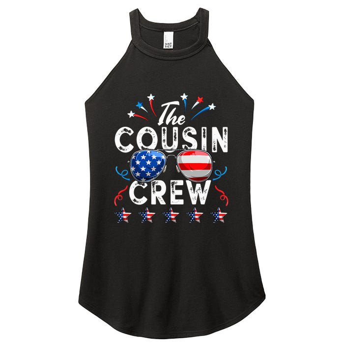 Cousin Crew 4th of July Patriotic American Family Matching Women's Perfect Tri Rocker Tank