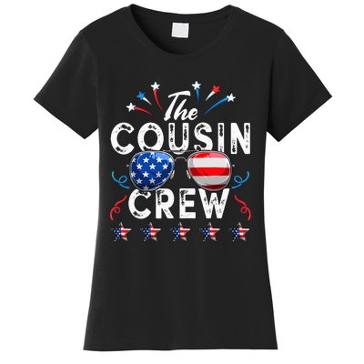 Cousin Crew 4th of July Patriotic American Family Matching Women's T-Shirt