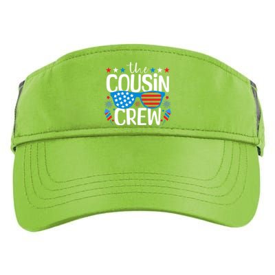 Cousin Crew 4th Of July Patriotic American Family Matching Gift Adult Drive Performance Visor