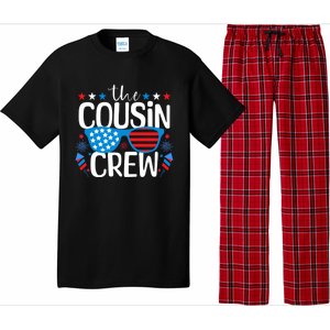 Cousin Crew 4th Of July Patriotic American Family Matching Gift Pajama Set