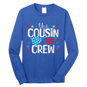 Cousin Crew 4th Of July Patriotic American Family Matching Gift Long Sleeve Shirt