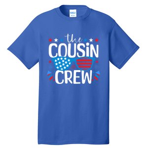 Cousin Crew 4th Of July Patriotic American Family Matching Gift Tall T-Shirt