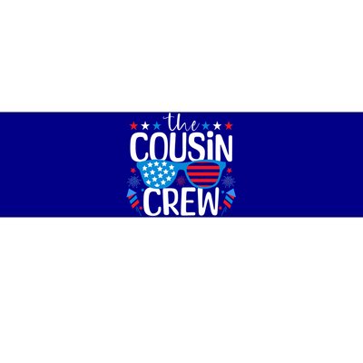 Cousin Crew 4th Of July Patriotic American Family Matching Gift Bumper Sticker