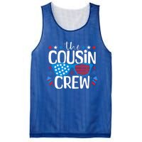 Cousin Crew 4th Of July Patriotic American Family Matching Gift Mesh Reversible Basketball Jersey Tank