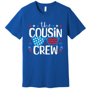 Cousin Crew 4th Of July Patriotic American Family Matching Gift Premium T-Shirt