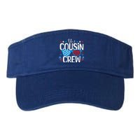 Cousin Crew 4th Of July Patriotic American Family Matching Gift Valucap Bio-Washed Visor