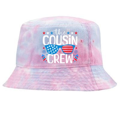 Cousin Crew 4th Of July Patriotic American Family Matching Gift Tie-Dyed Bucket Hat