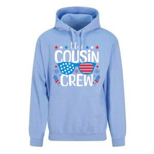 Cousin Crew 4th Of July Patriotic American Family Matching Gift Unisex Surf Hoodie