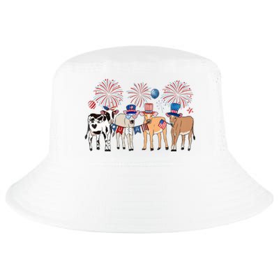 Cute Cows 4th Of July Cool Comfort Performance Bucket Hat