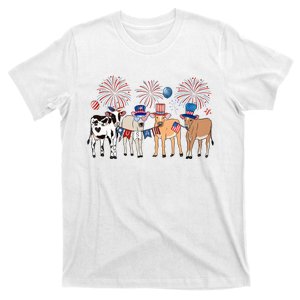 Cute Cows 4th Of July T-Shirt