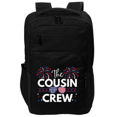 Cousin Crew 4th Of July Family Matching Patriotic American Gift Impact Tech Backpack