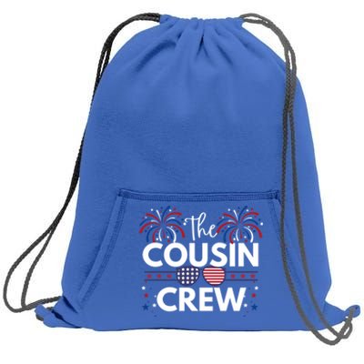 Cousin Crew 4th Of July Family Matching Patriotic American Gift Sweatshirt Cinch Pack Bag