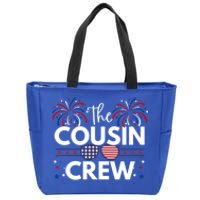 Cousin Crew 4th Of July Family Matching Patriotic American Gift Zip Tote Bag