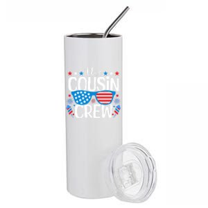 Cousin Crew 4th Of July Patriotic American Family Matching Gift Stainless Steel Tumbler