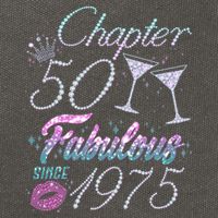 Cute Chapter 50th Birthday Fabulous Since 1975 Cotton Canvas Backpack