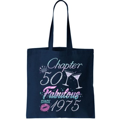 Cute Chapter 50th Birthday Fabulous Since 1975 Bag