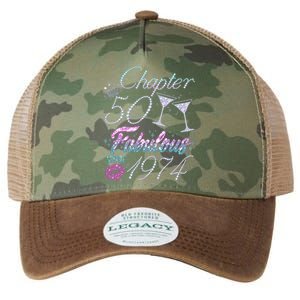 Cute Chapter 50th Birthday Fabulous Since 1974 Legacy Tie Dye Trucker Hat