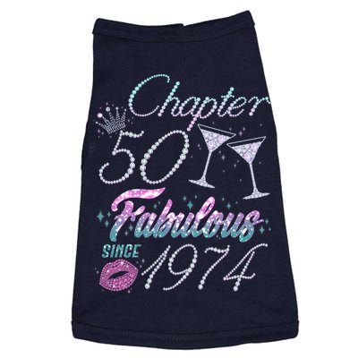 Cute Chapter 50th Birthday Fabulous Since 1974 Doggie Tank