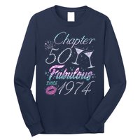 Cute Chapter 50th Birthday Fabulous Since 1974 Long Sleeve Shirt